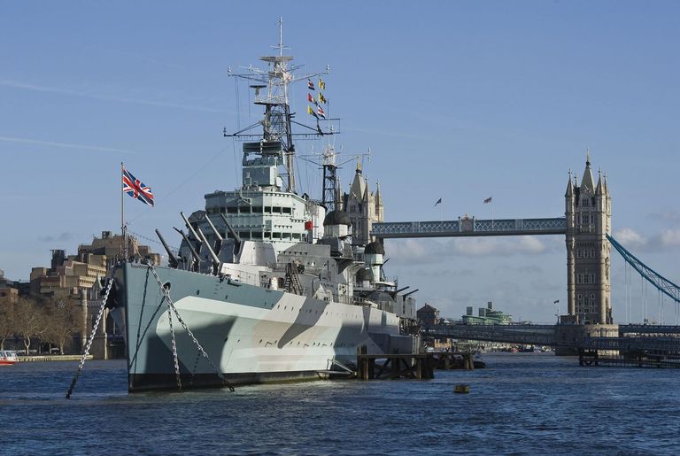 HMS Belfast : un ancien navire de guerre amarré à la Tamise